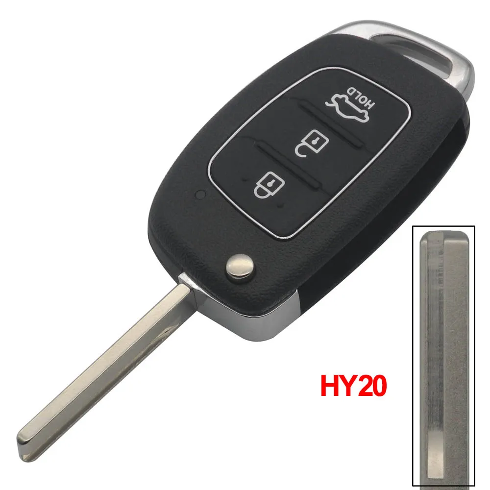 Jingyuqin флип дистанционный ключ брелок от машины оболочки для Mistra hyundai HB20 Santa Fe 2007 IX35
