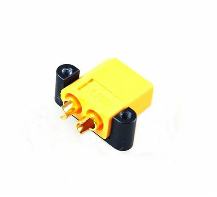 

2pcs CNC Aluminum Alloy XT60 XT90 Plug Connector Holder Fixture Deck Mount Fixing seat fixed supply DIY FPV drones