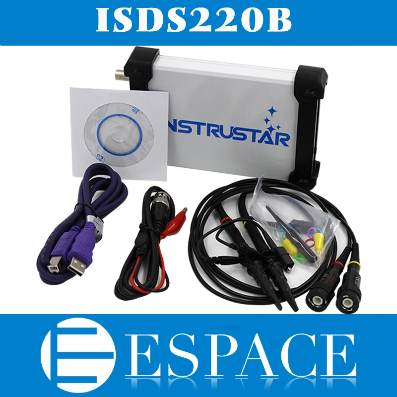 ISDS220B 4 в 1 Многофункциональный ПК USB виртуальный цифровой осциллограф + анализатор