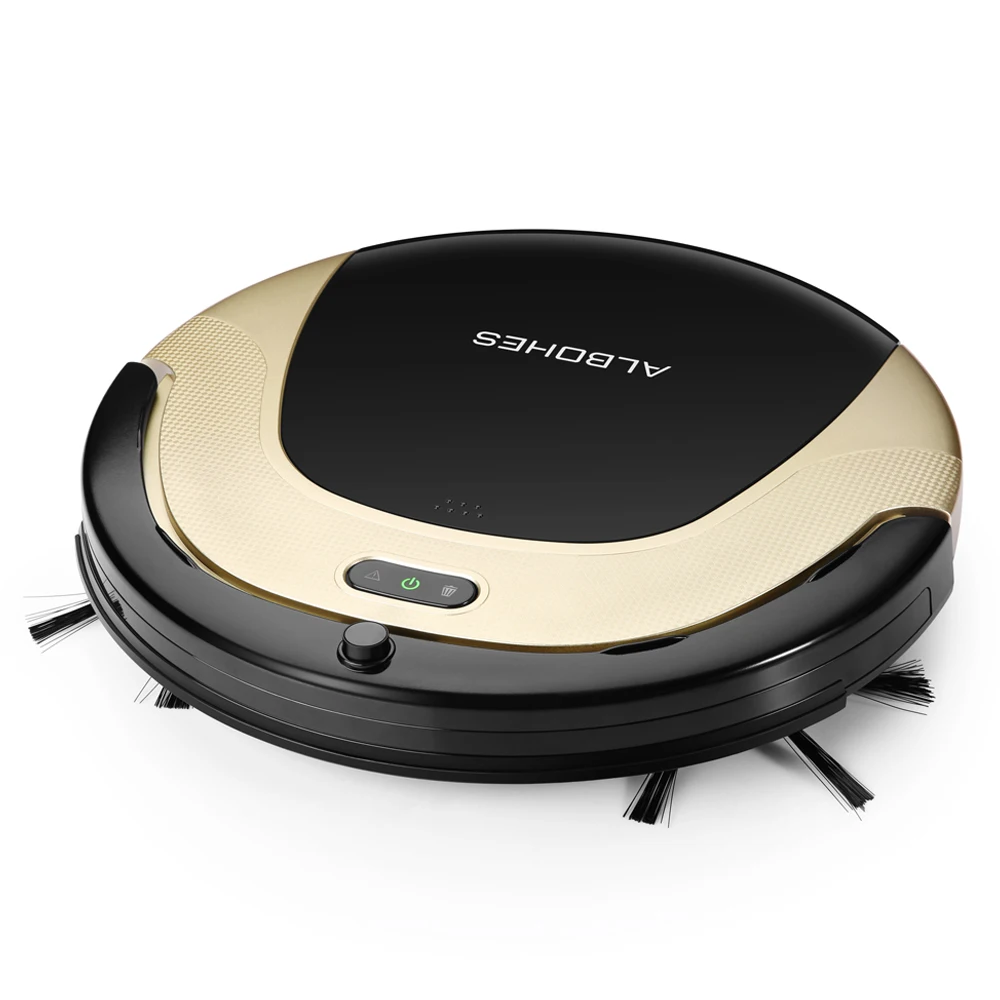 

ALBOHES M504 Robotic Vacuum Cleaner Microfiber Smart Mop Floor Corners Dust Cleaner Sweeper Vacuum Cleaner 1000Pa Suction