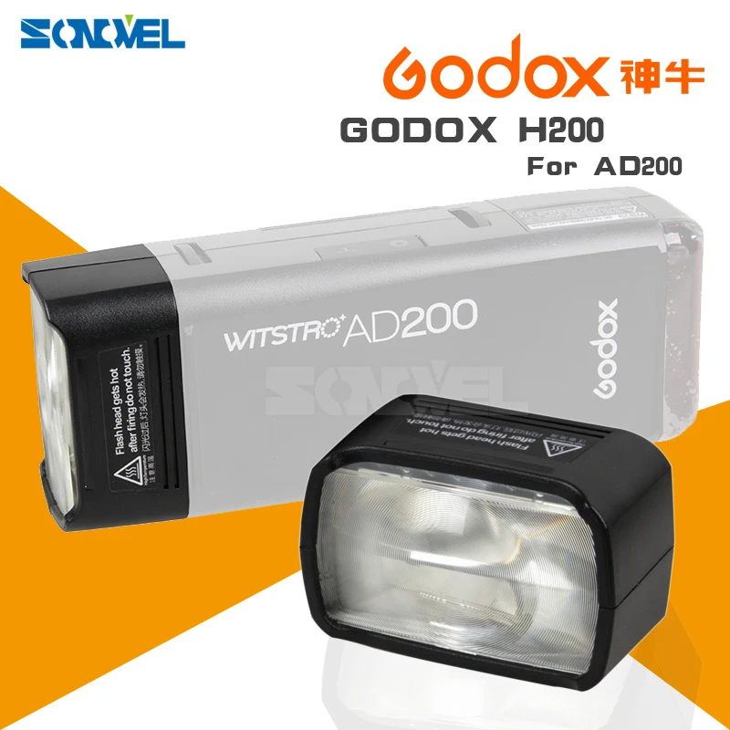 

Godox H200 Speedlite Head with flash for Godox AD200 Flash Speedlite (Flash Included) for Canon Nikon Sony AD200 Flash speedlite