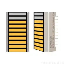 BL10-2712S 10-сегментный 27 мм длиной желтый светодиодный дисплей колонки устройства