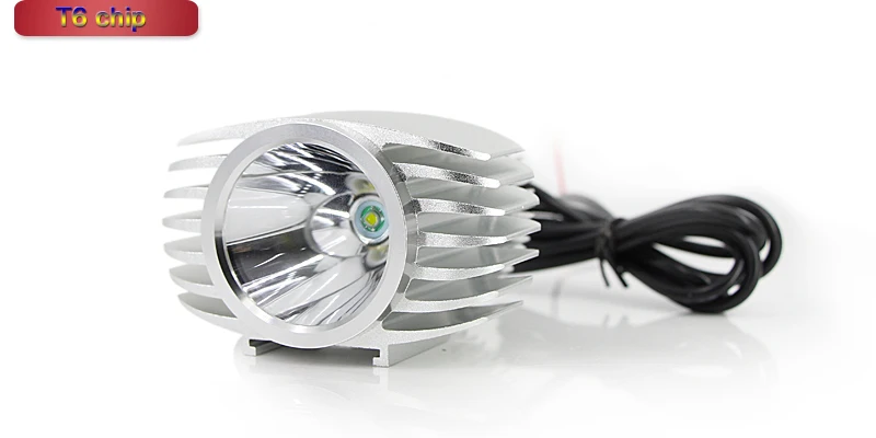 SAARMAT Led auto motorcycle headlight Spotlight fog light 6W 1000Lm with XML-T6 chip car styling Moto bike white@DC12 24V