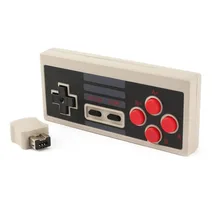Para NES Para Nintendo Controlador Sem Fio de 2.4 GHz Sem Fio Do Jogo Do Controlador de Joystick Gamepad Com Receptor Para NES Clássico Edição