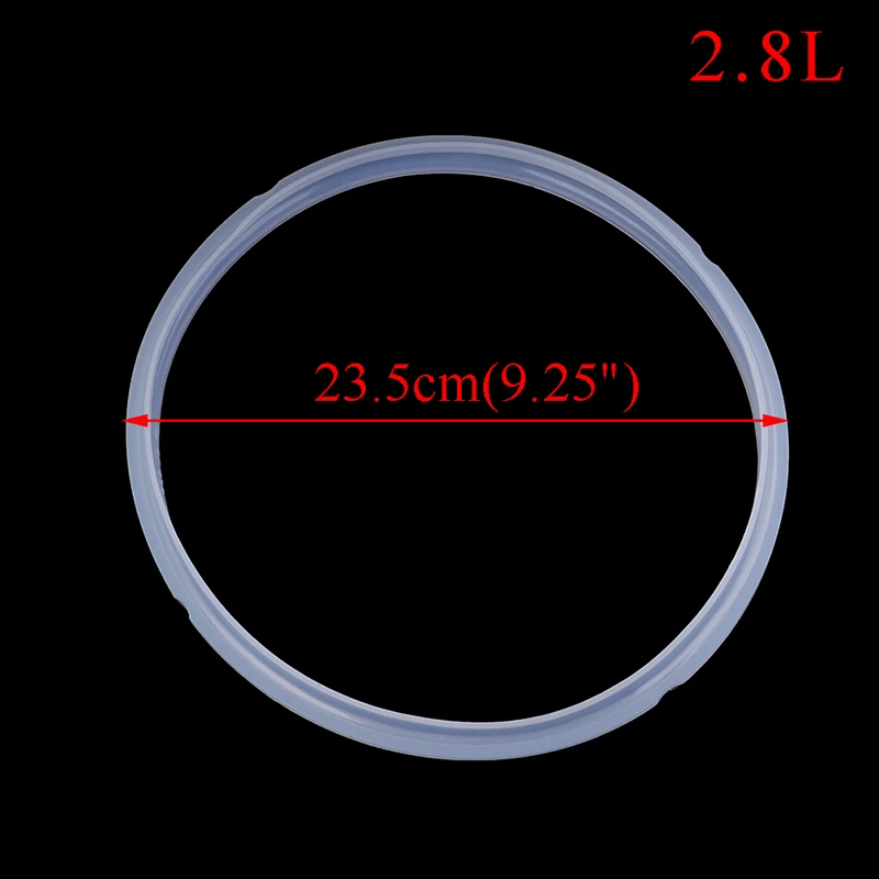 Силиконовое уплотнительное кольцо для скороварки уплотнительное кольцо 17,5-25,5 см прокладки для скороварки резиновая прокладка части - Цвет: 2.8L