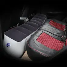 Автомобильная универсальная подушка для ног на заднем сиденье, надувная кровать, задняя подушка, подушка, утолщенная, ПВХ, дышащая, флокировка для автомобиля, для путешествий, Campin
