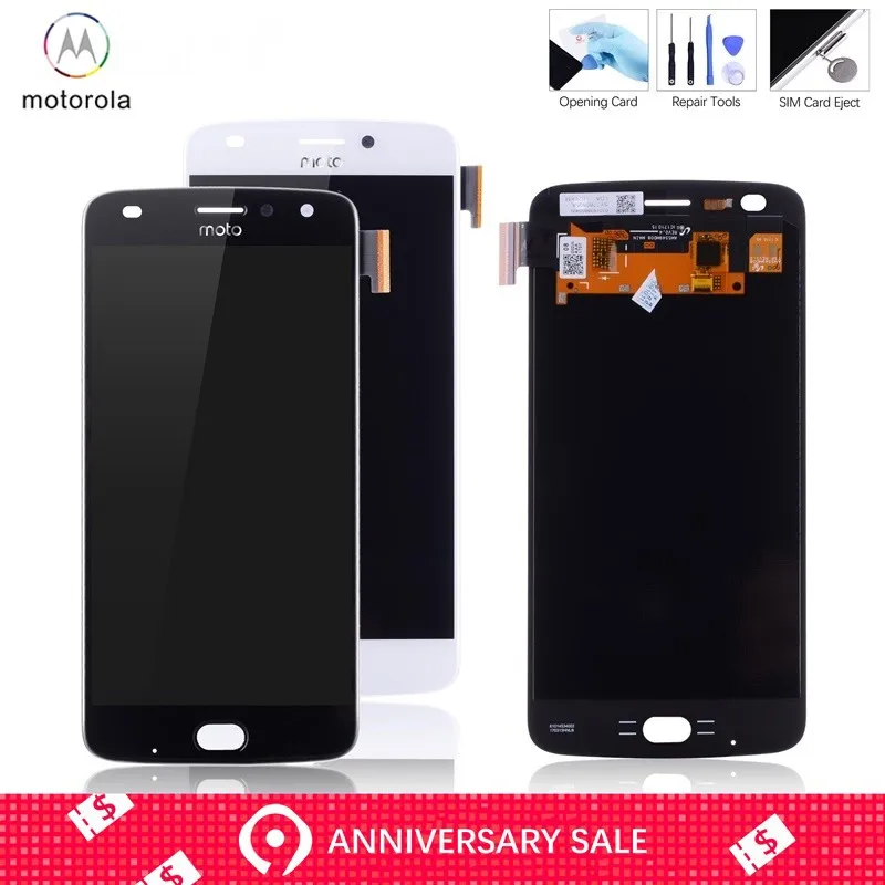 

5.5'' OLED AMOLED Display For Motorola Moto Z2 Play LCD Touch Screen Replacement for Moto Z2 Play Display XT1070 Black White