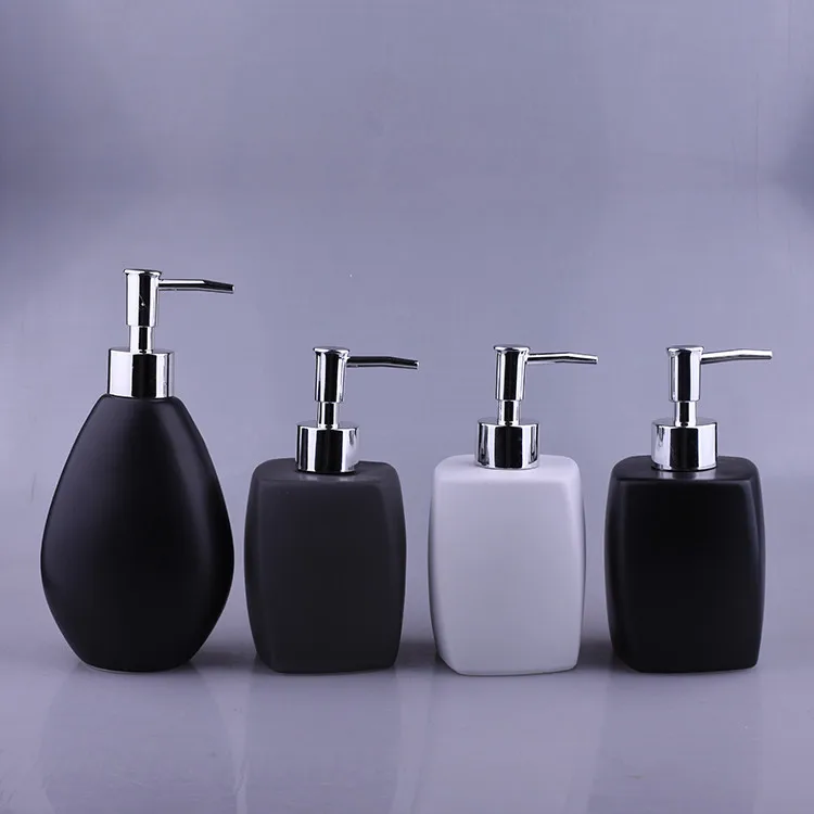 Ceramic empty  bottles are packed pressed  empty bottles  home furnishing Hotel shampoo  shower gel  hand washing liquid conditi