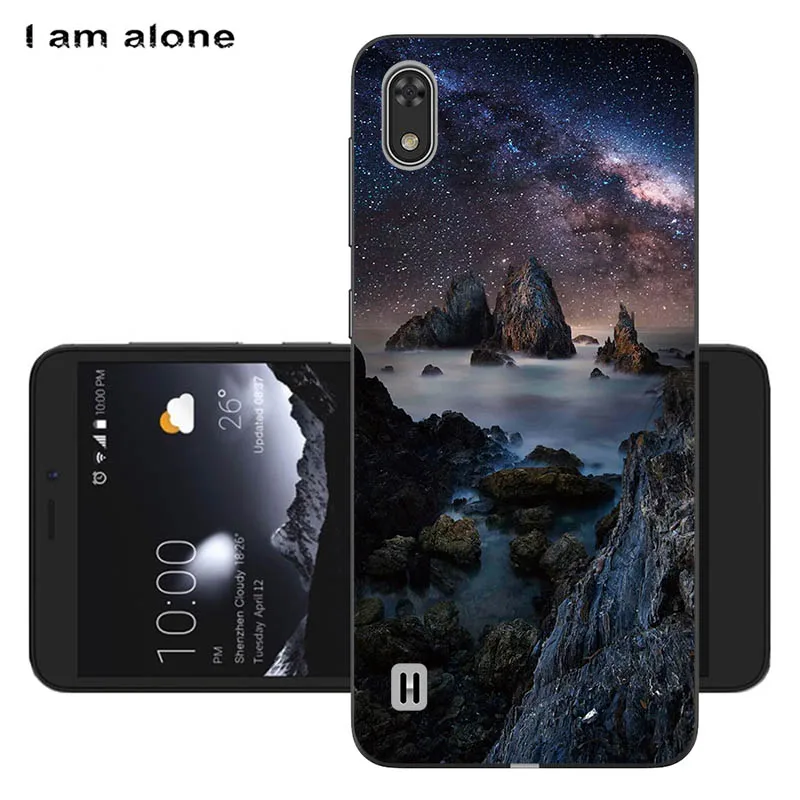 Чехлы для телефонов I am alone для zte Blade A530, 5,45 дюйма, мягкие чехлы из ТПУ для мобильных телефонов с мультяшным принтом для zte Blade A530, сумки