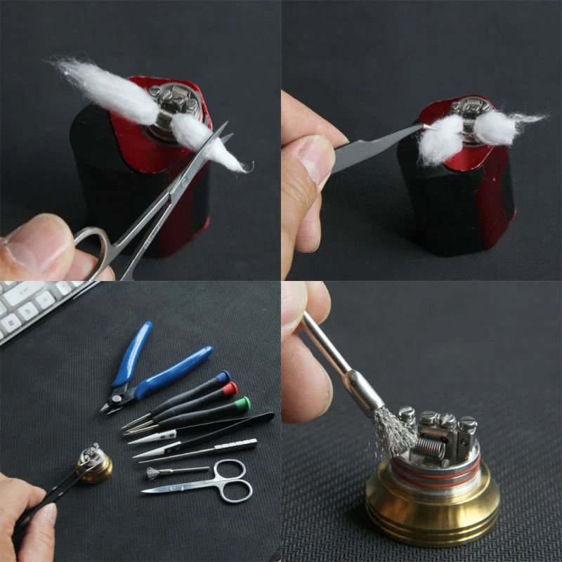 Electronic Cigarette V3 DIY Vape Tool Kit 9 Kinds Different Useful Coil Jig Screwdriver Scissors Pliers Ceramic Tweezer Brush Electronic Cigarette V3 DIY Vape Tool Kit 9 Kinds Different Useful Coil Jig Screwdriver Scissors Pliers Ceramic Tweezer Brush