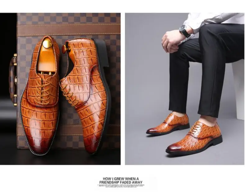 VIVODSICCO/модные итальянские мужские модельные туфли ретро искусственная крокодиловая кожа зернистая Мужская обувь вечерние свадебные Слипоны мужские лоферы на плоской подошве