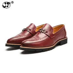 Мужские дышащие деловые Модные Туфли-оксфорды из натуральной кожи высокого качества, мягкие Повседневные Дышащие мужские туфли на плоской
