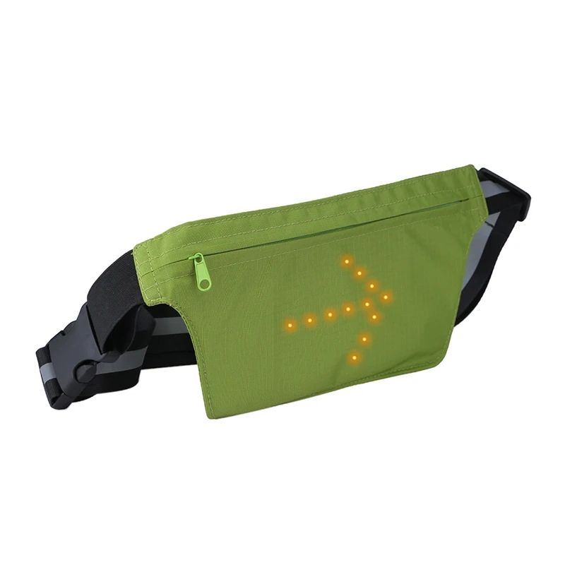 

Waist Bag Women Men Wireless Remote Control LED Warning Lighting USB Rechargeable Storage Bags Phone Case Outdoor Running Sports
