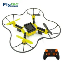 Flytec T11 2.4G DIY Block RC Drone 3D Headless Educational Toy mini drone quadcopter Rc helicopter remote control helicopter