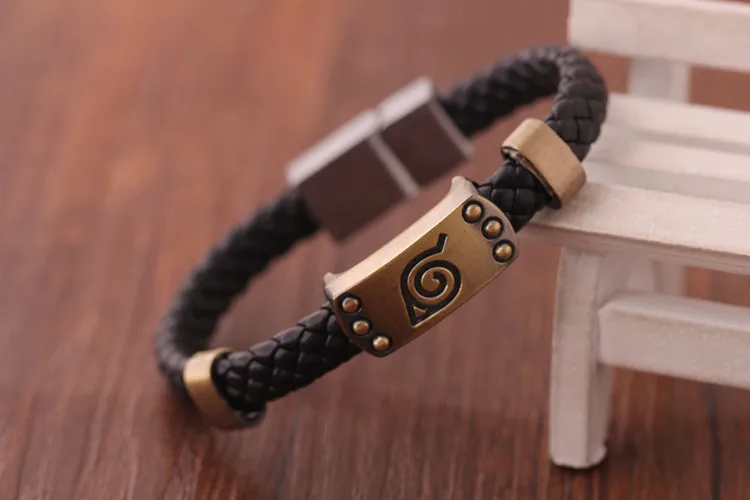 Naruto - Leaf Village Leather Bracelet