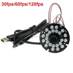 1080 P CMOS OV2710 mjpeg 30fps/60fps/120fps инфракрасного ночного видения Linux USB камеры для промышленных машин
