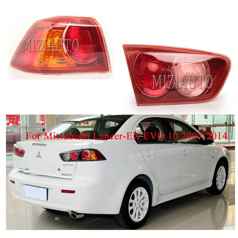 

1PCS Rear Tail Light for Mitsubishi Lancer-EX EVO 10 2007-2014 Warning Light No Bulb Brake Light Rear Bumper Light Stop Lamp