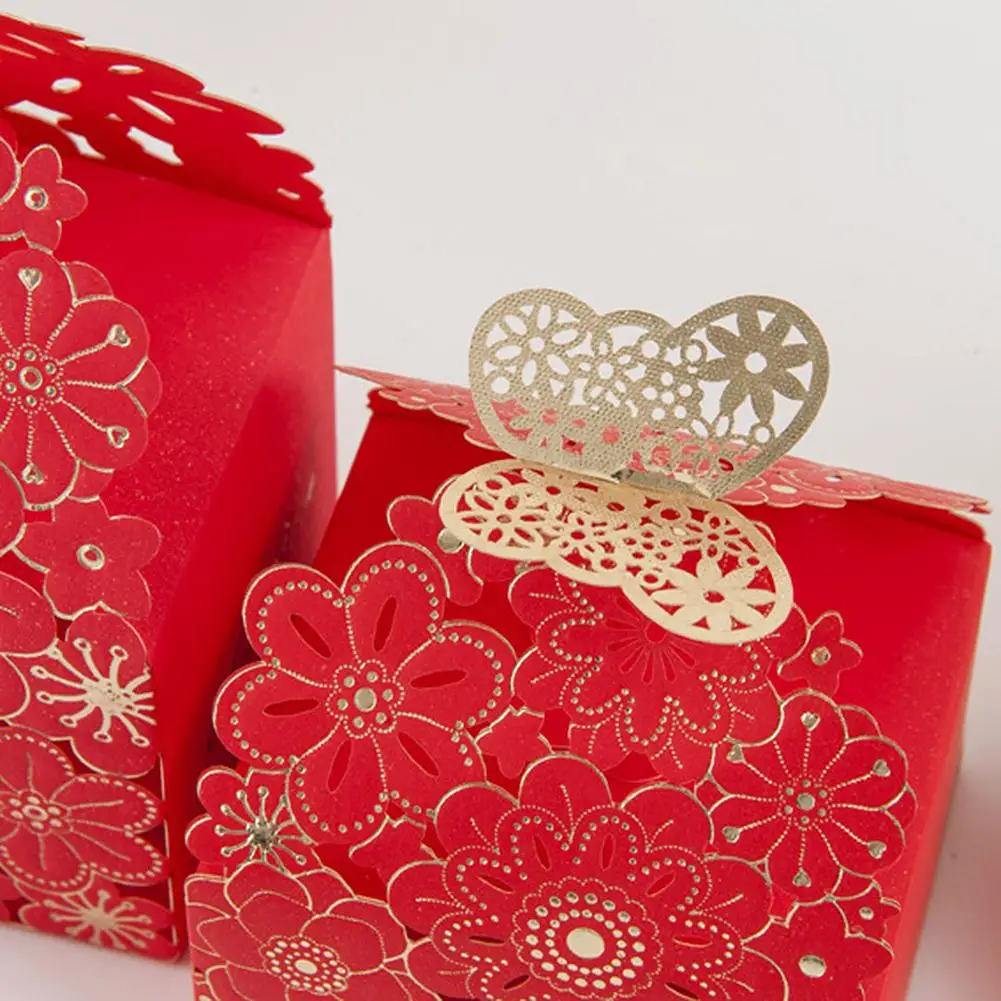 

10Pcs Small Personalized Hollow European Style High-Grade Butterfly Candy Boxes For Weddings Marry Gift Box Party Items