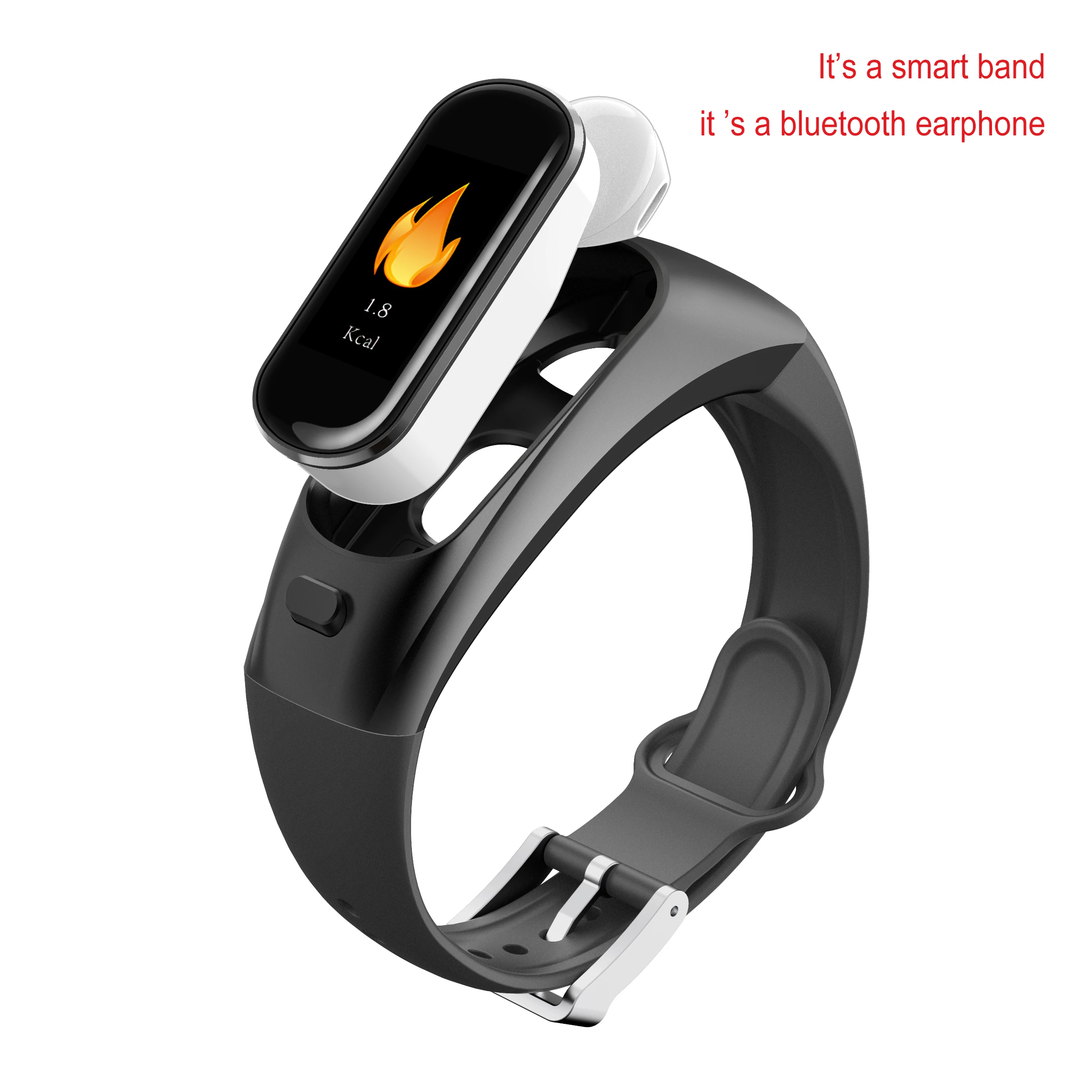 

Mutifunctional Earphone Wristband Smart Heart Rate Monitor Fitness Smart Bracelet Smart Bracelet Bluetooth Earphone Function