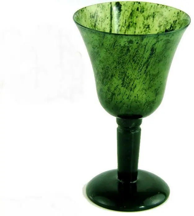 

2pcs/pack Jiuquan Luminous Cup Qilian Mountain Moyu Goblet Jade Wine Glass Cup Tea Set