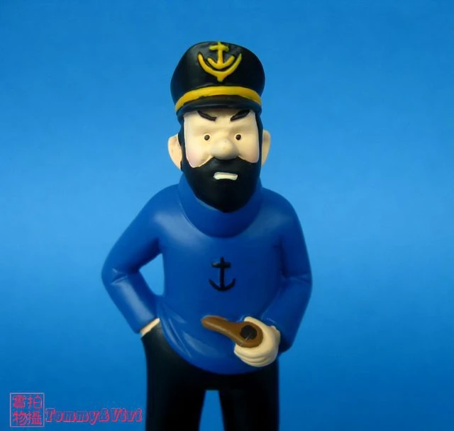 The Adventrues of Tintin Anime resin Figure Captain Haddock smoking by pipe  _ - AliExpress Mobile