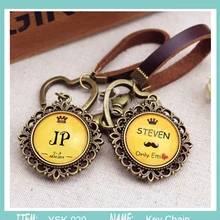 20 штук персонализированные выгравированы Брелоки для автомобиля свадебные имя и дата день свадьбы Keepsake Пользовательские свадебной подарки