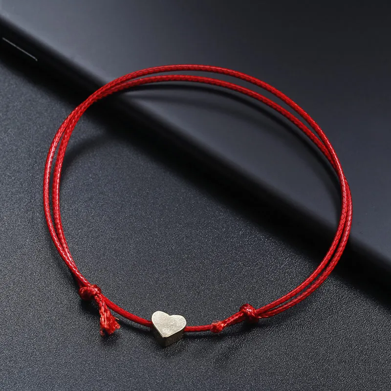 

Fashion Women's Anklets Simple Heart Barefoot Sandals Foot Jewelry Charm Rope String Leg Chain Ankle Bracelet Summer Beach