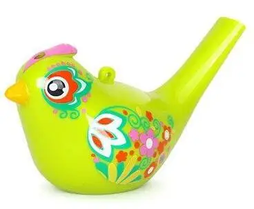 Цветная рисованная водная птица свисток Bathtime музыкальная игрушка для ребенка раннего обучения обучающая детская Подарочная Игрушка музыкальный инструмент - Цвет: Green