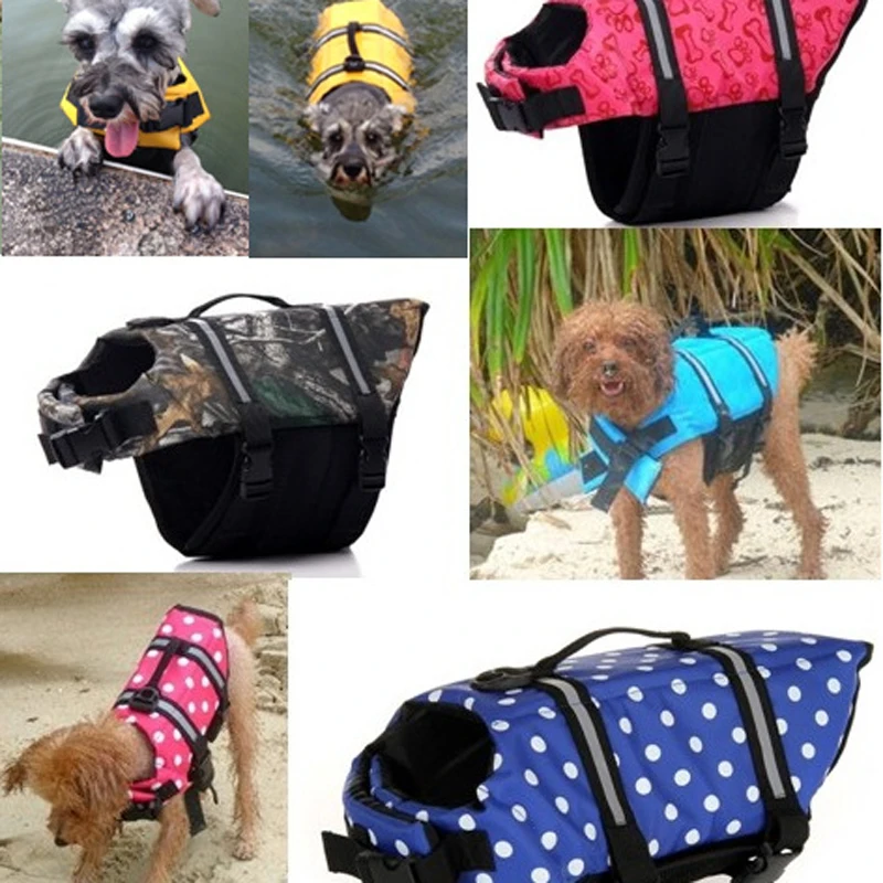 Image New arrival Pet dogs life jackets Outdoor pet supplies Environmental protection Safety dog clothes Swimming suit