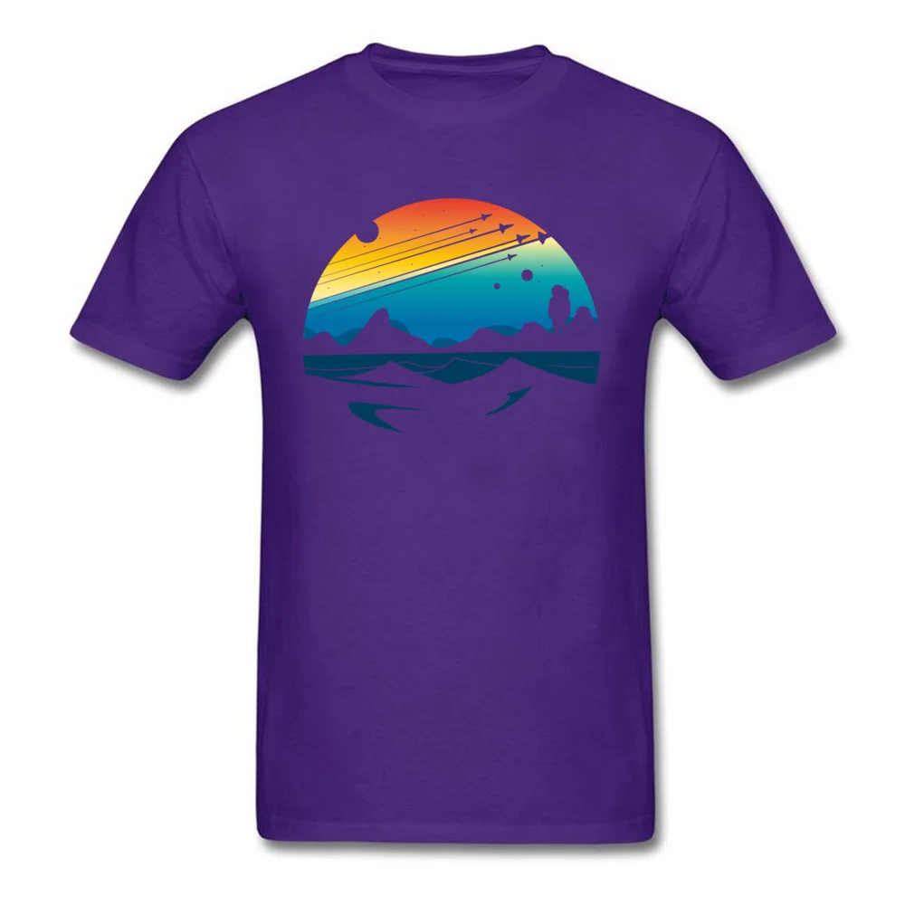 Design Fashionable Man T-shirts Round Collar Short Sleeve Pure Cotton Tops Shirts 3D Printed Tops T Shirt Top Quality Scenic colorful space view shuttle pilot science fiction art purple