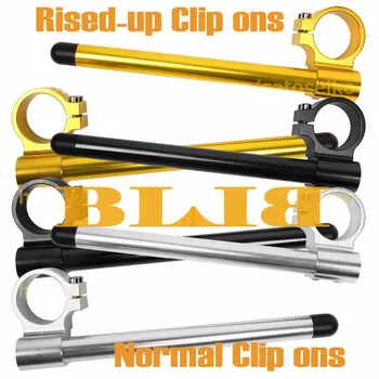 

For Honda VTR1000 CB400 F CR450 RCBR 600 F2 CBR600 F3 Set 41mm 7/8" 22mm CNC Moto Clip Ons Rised-up And Normal Handle Bars Grips