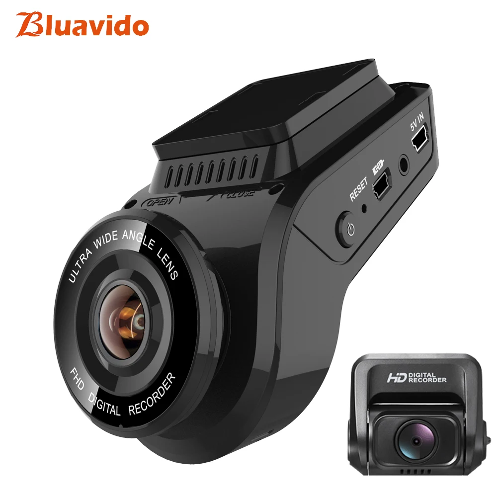 

Bluavido 4K Dash Camera 2160P with 1080P Rear Cam Built in GPS tracker WDR Night Vision Novatek96663 Car DVR Video Recorder WiFi