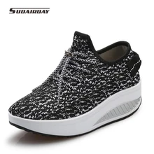 2016 NEW Autumn font b Women b font Stretch Fabric Flat Platform Casual Shoes font b