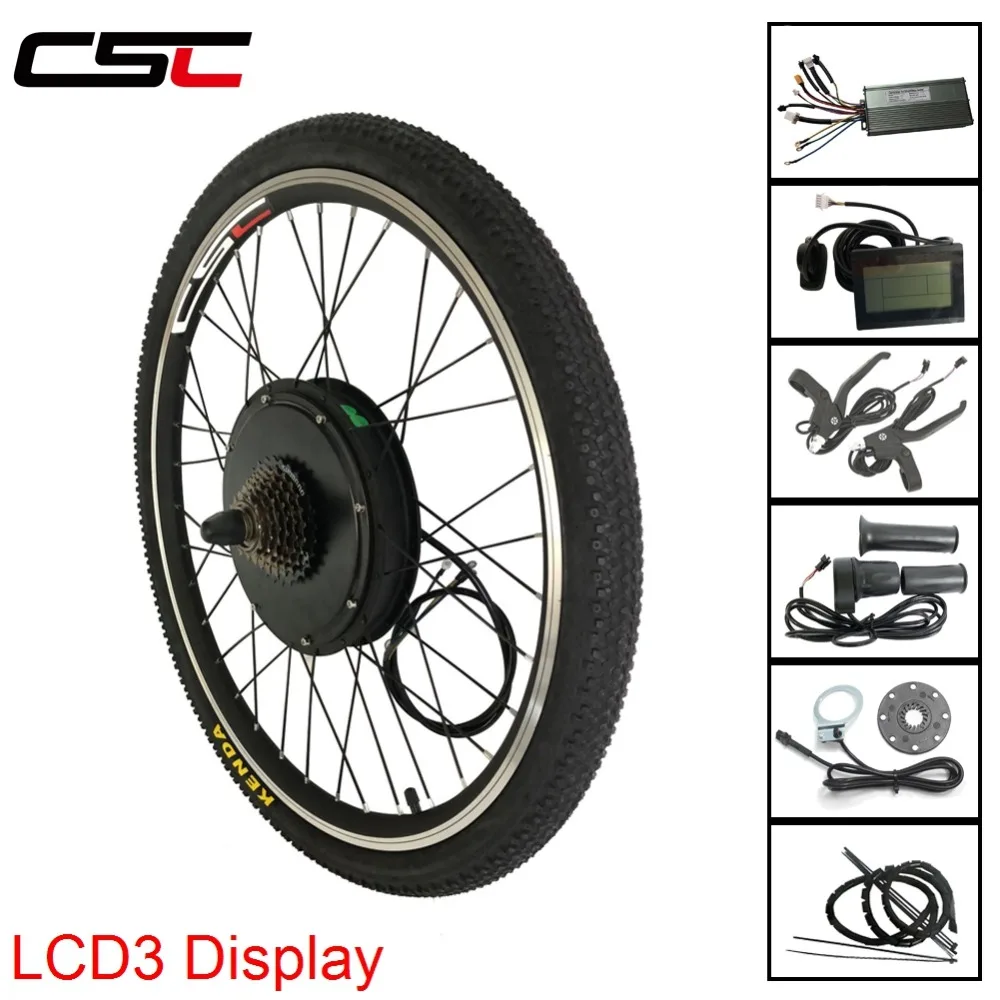20" 24" 26" 27.5" 28" 29" 700C 48V 1000W Hub E BIKE Conversion Kit For