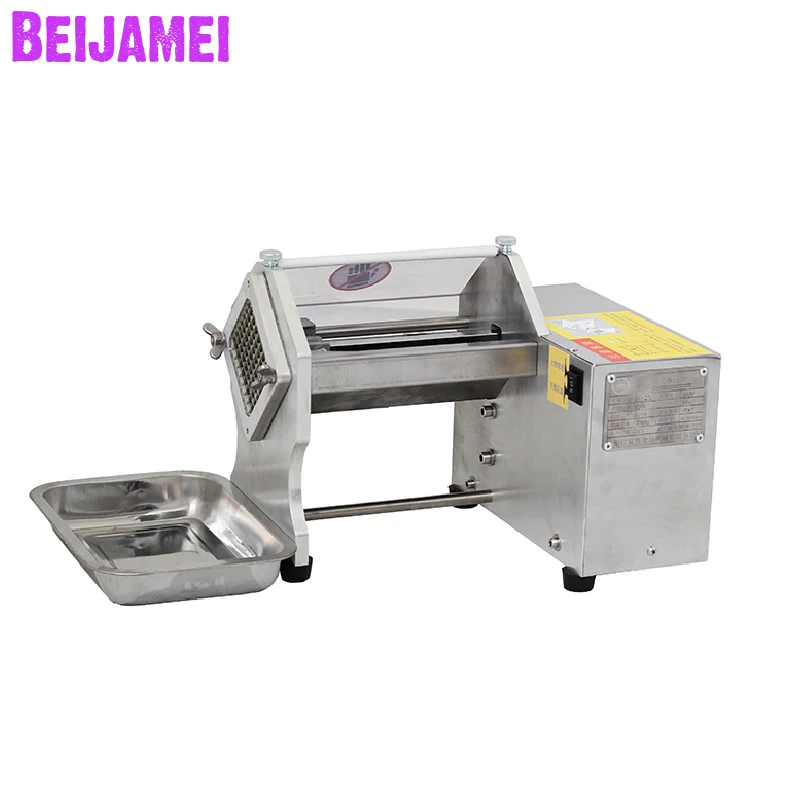 

Beijamei Factory French fries cutter commercial electric potato chips slicer small vegetable fruit cutting machine