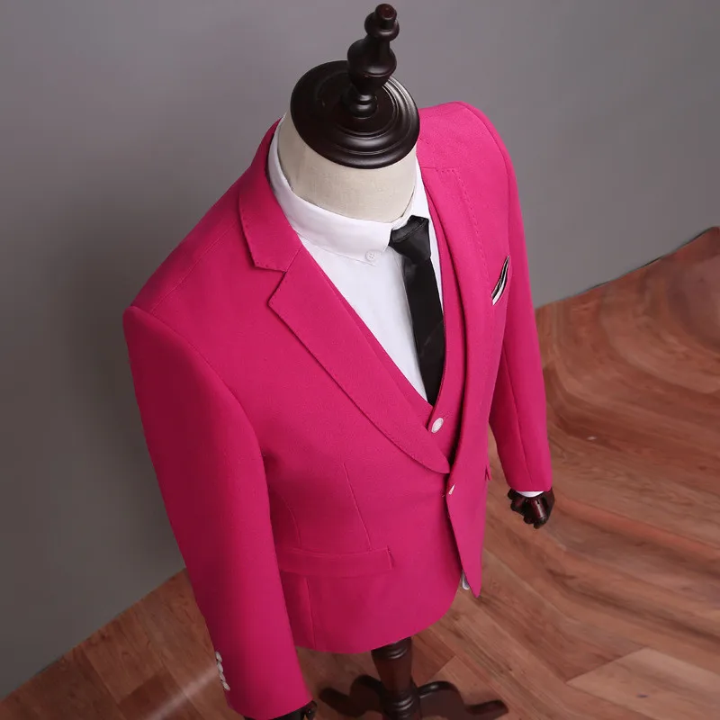 RUELK Men Suit Men Wedding Suits For Men 2019 Rose Red  Mens Suits With Pants Costume Homme Business Men Suits Plus Size 3XL