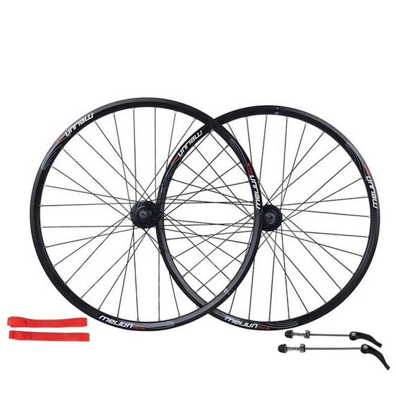 Perfect MEIJUN mountain bike Disc brake wheel 26 inch 32 hole before and after the bicycle wheel Aluminum Alloy bicycle wheels DIY color 4