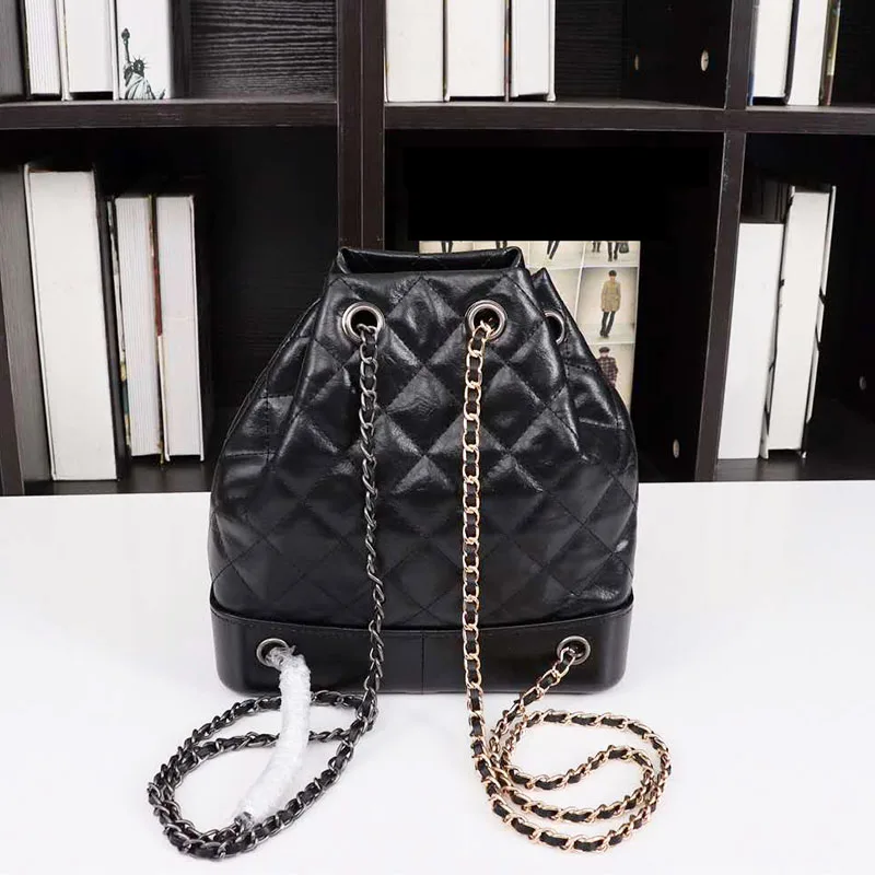 

Classic Real Leather Lady Female Backpack Bags Famous Top Designer High-end Luxury Fashion Shoulder Bags For Women