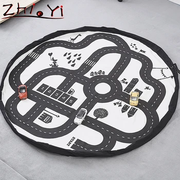 

ZHI YI Creative Kids Toy Storage Bag Play Mat Toys Organizer Baby Toys Storage Bags Accessories Supplies Gear Stuff Products