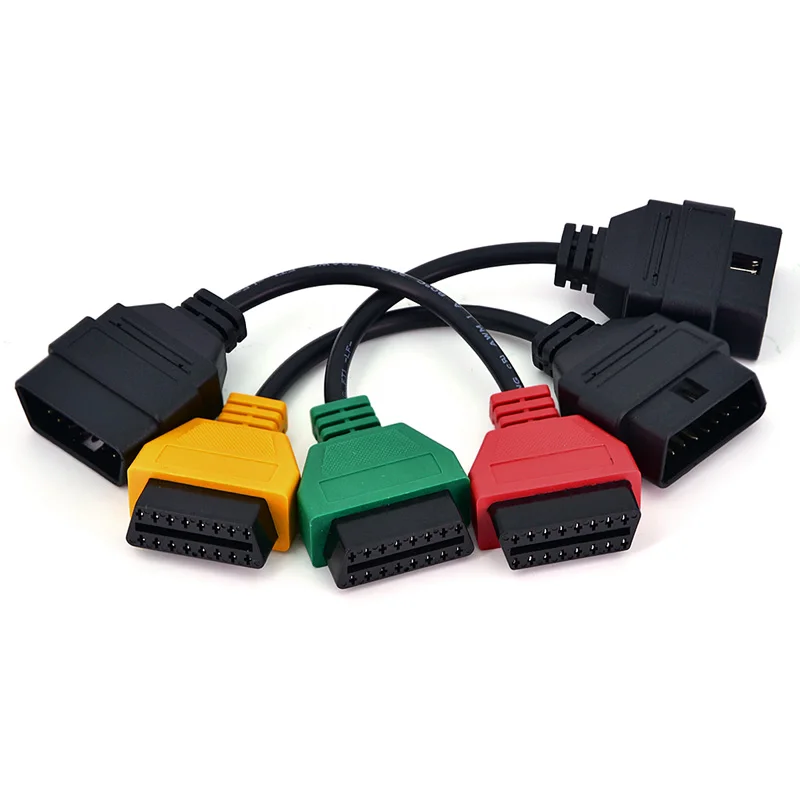 Для Fiat Ecu Scan Adapter коннектор OBD2 16Pin OBD диагностический кабель для obd2 Alfa Romeo и Lancia три