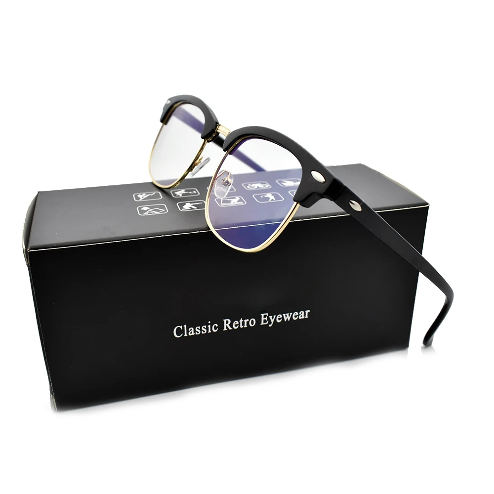 

Anti Blue Light Blocking Glasses Anti Eye Fatigue Goggles Clear Regular Computer Gaming SleepingBetter Glasses Improve Comfort