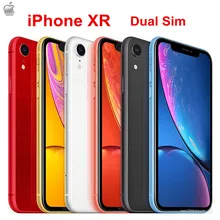 Apple iPhone XR Dual Sim ram 3 ГБ rom 64 Гб/128 ГБ/256 ГБ мобильный телефон LTE 6," Hexa Core IOS 12MP Face ID NFC