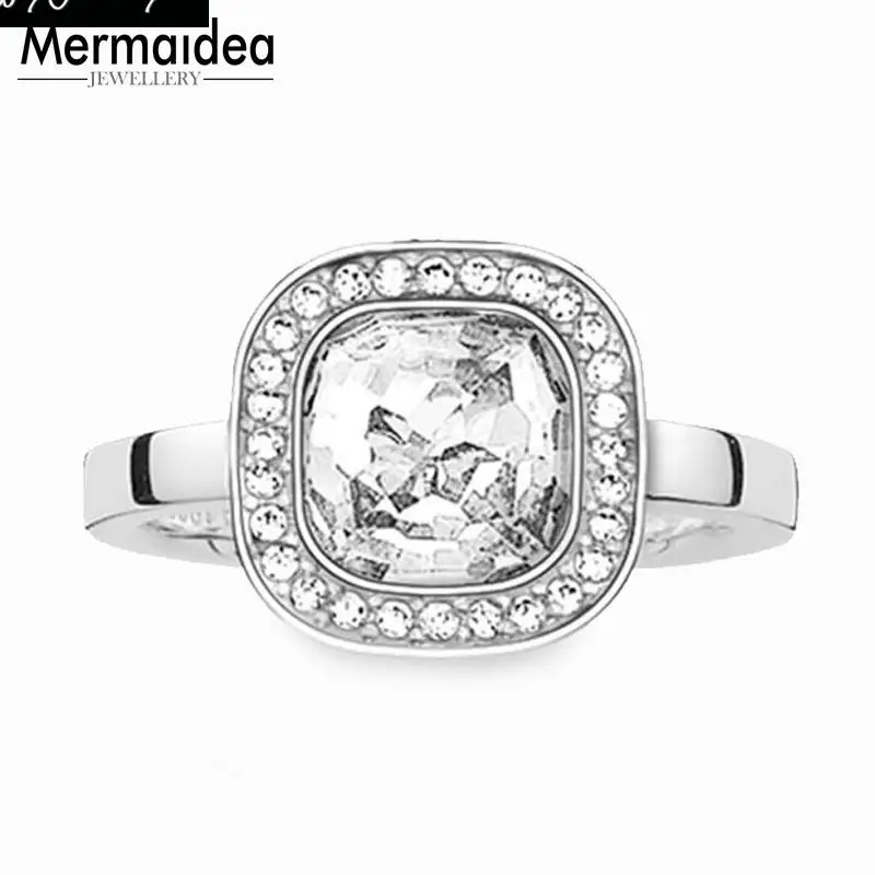 

Solitaire Ring White Cosmo 925 Sterling Silver Ring Gift for Women Factory Price 2019 Fine Jewelry