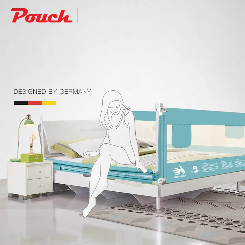 Pouch baby bed bumper for different size beds safe and high quality adjustable heights for infants