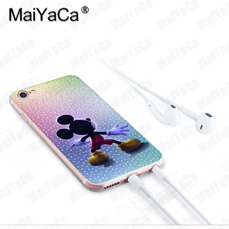 MaiYaCa для iphone 7 6 X чехол с рисунком Микки и Минни Маус Прозрачный чехол для телефона для iphone 8 7 6 6S Plus X 5 5S XS XR XSMAX - Цвет: 4