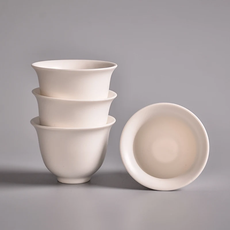 TANGPIN white ceramic teapot kettle gaiwan tea cup chinese teaware portable travel tea sets with travel bag