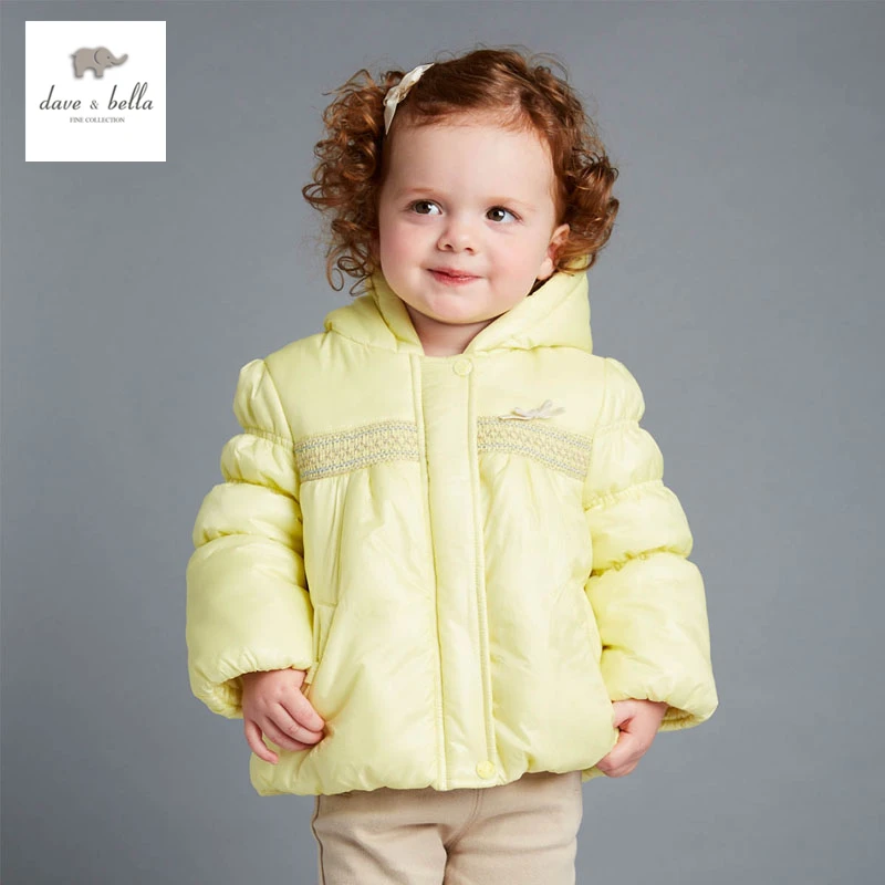 DB4145 DAVEBELLA baby girl padded jacket children winter outerwear kids