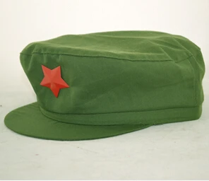 Красная шляпа Tse-tong Mao шапки Весенние шапки - Цвет: Зеленый