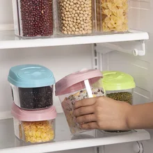 Новые креативные многофункциональные прочные пластиковые герметичные банки разные емкости для хранения сухофруктов и зерен кухонный ящик для хранения продуктов