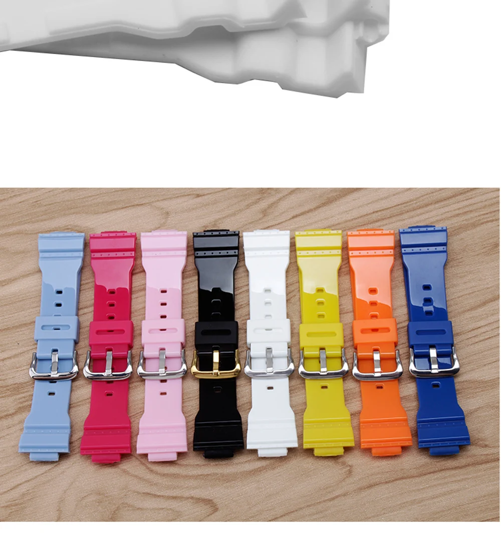 PEIYI Silicone Watchband Replacement Casio BABY-G BA-110 111 112 3A 4A2 Rubber Strap Sports Waterproof Lady Watch Chain